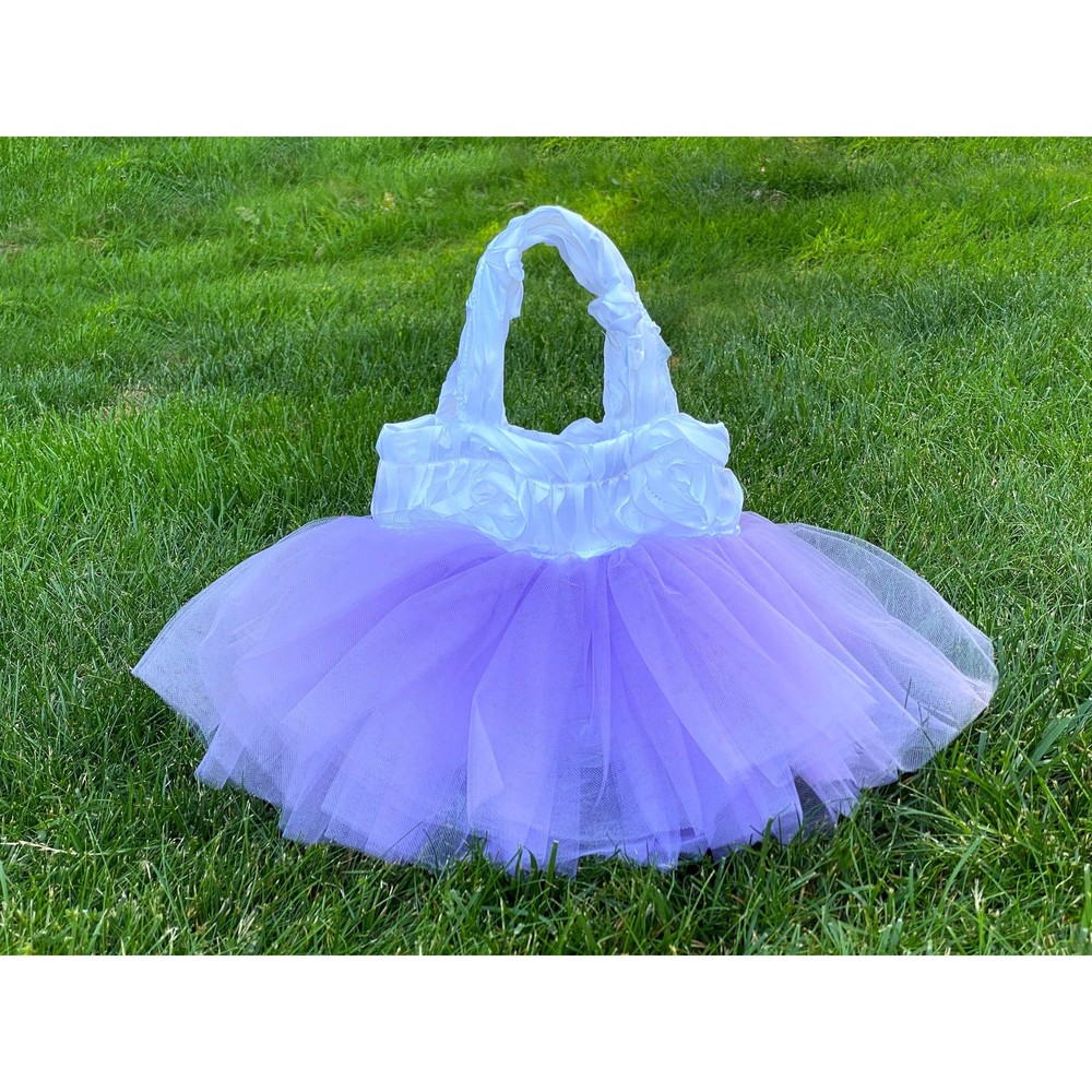Princess Tote, Mermaid Bag, Bridesmaid Bag, Lavender Bag, Lilac Flower Girl Tote